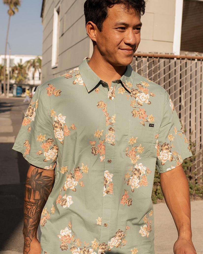 Sundays Mini Short Sleeve Shirt - Sage Male Product Image