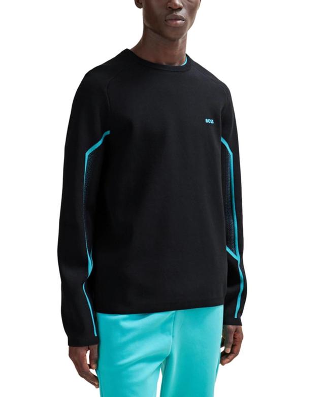 Mens Regular-Fit Sweater with Ribbed Cuffs Product Image