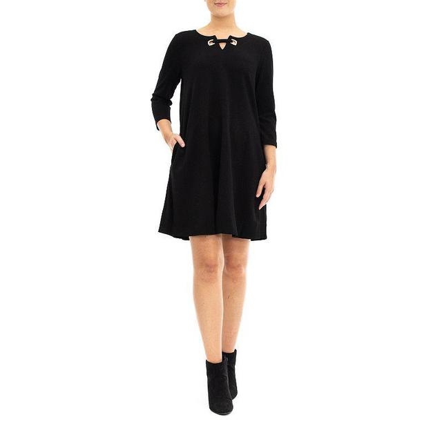 Womens Nina Leonard Trapeze Dress Product Image