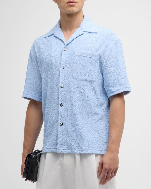 Mens Barocco Toweling Camp Shirt Product Image