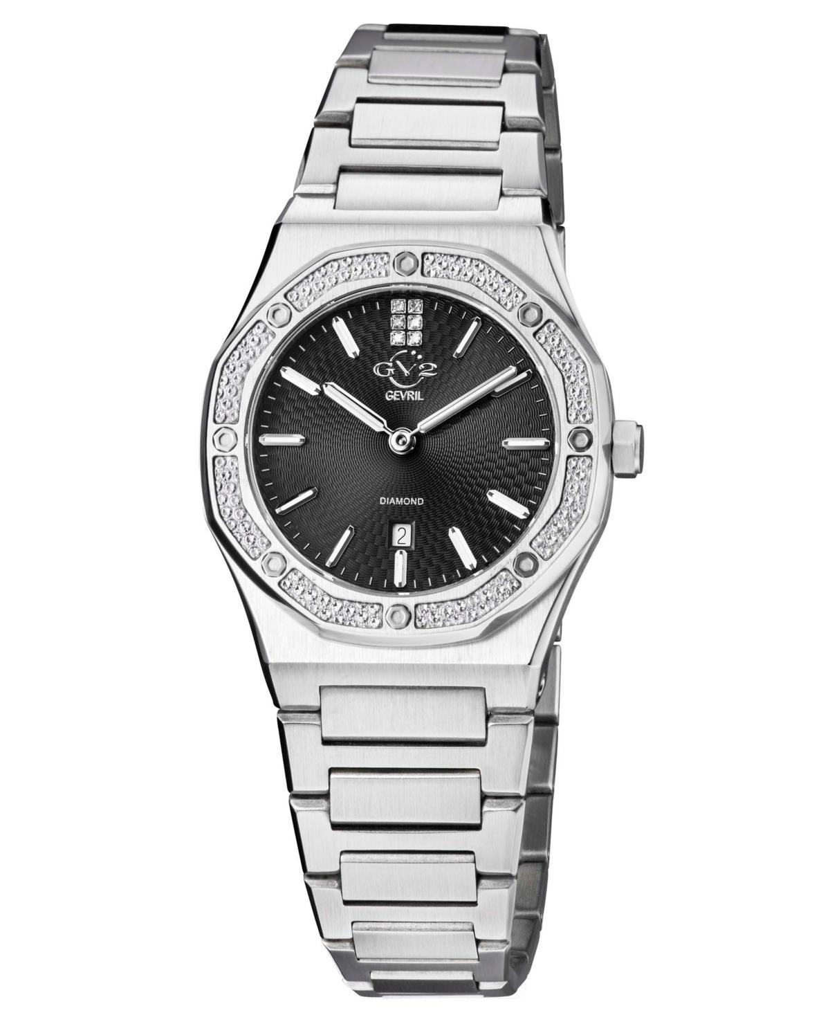 GV2 by Gevril Womens Palmanova Silver-Tone Stainless Steel Watch 33mm Product Image