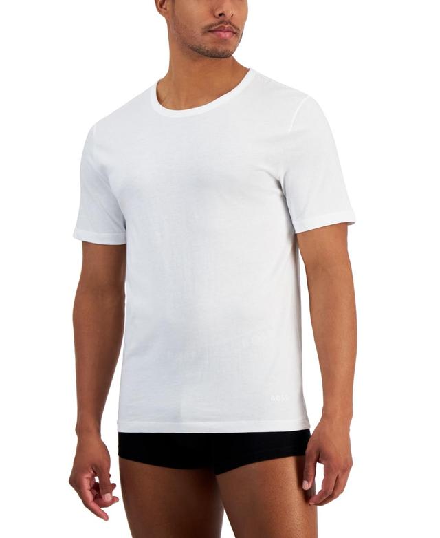 BOSS Mens 5-Packs Cotton Crewneck T-Shirts Product Image