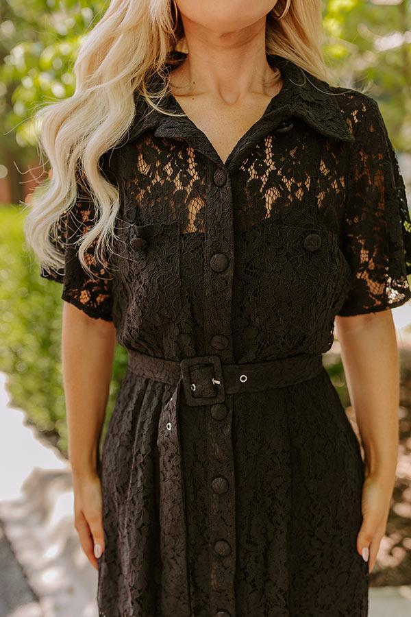 For The Love Of Lace Button Down Midi Curves Product Image