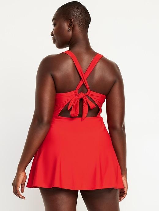 V-Neck Swim Dress Product Image