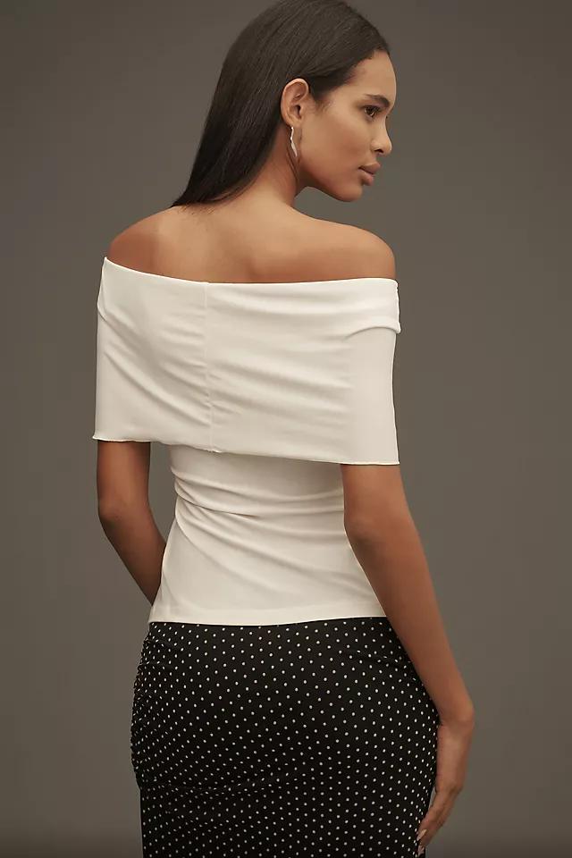 By Anthropologie Gathered Off-The-Shoulder Top Product Image