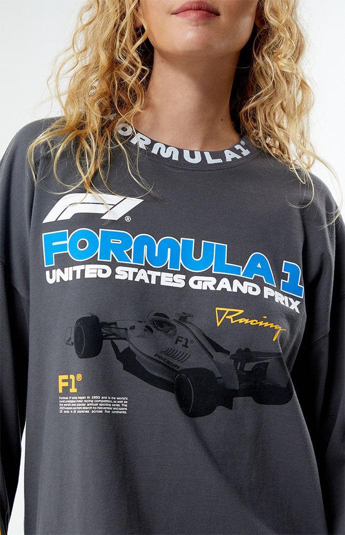 F1 Women's x PacSun Grand Prix Racing Long Sleeve Oversized T-Shirt Product Image