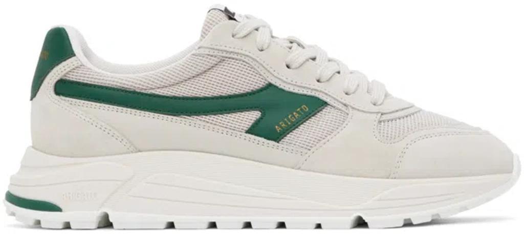 AXEL ARIGATO Beige & Green Rush-a Sneakers In Neutrals Product Image