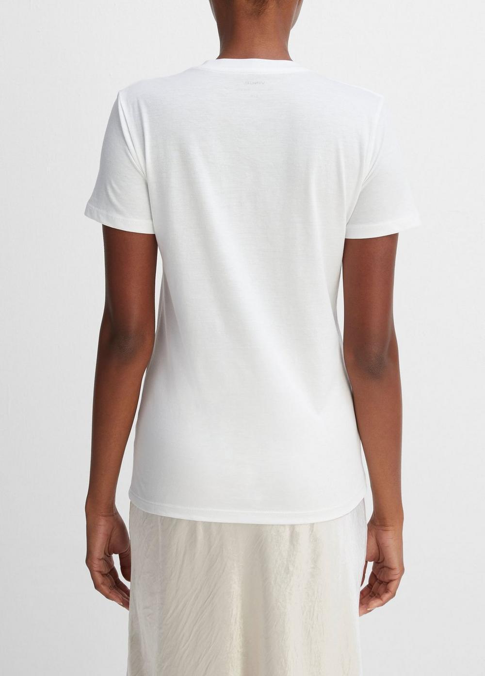 Essential Pima Cotton Crew Neck T-Shirt Product Image