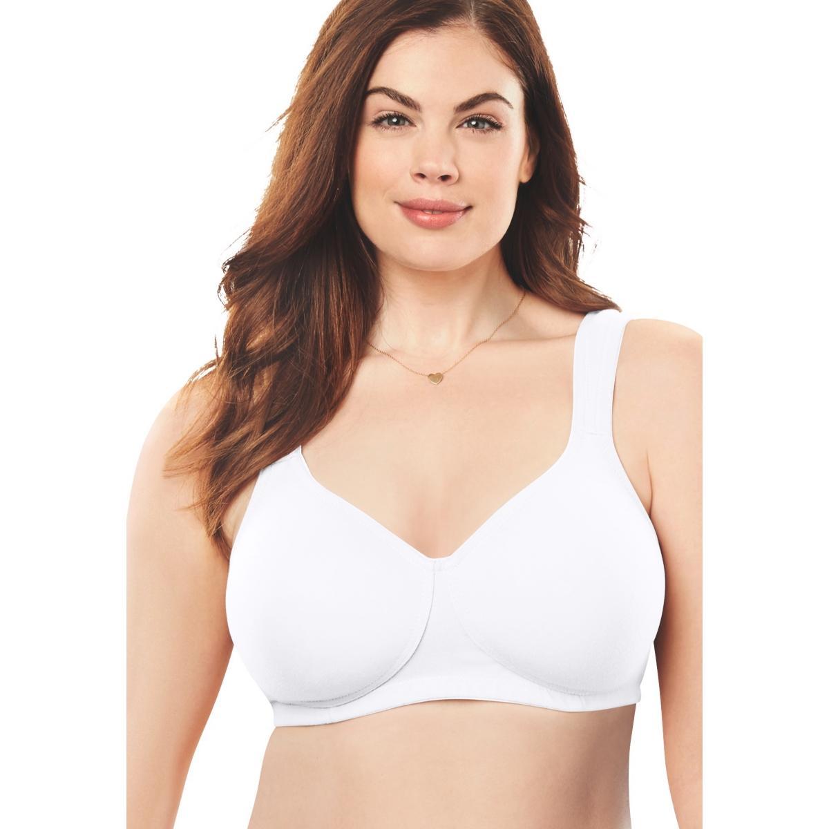 Comfort Choice Womens Cotton Wireless Lightly Padded T-Shirt Bra Product Image