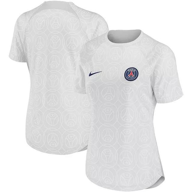 Womens Nike Gray Paris Saint-Germain 2022/23 Pre-Match Home Performance Top Product Image