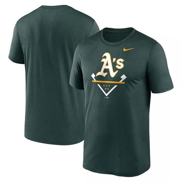 Mens Nike Green Oakland Athletics Icon Legend Performance T-shirt Product Image