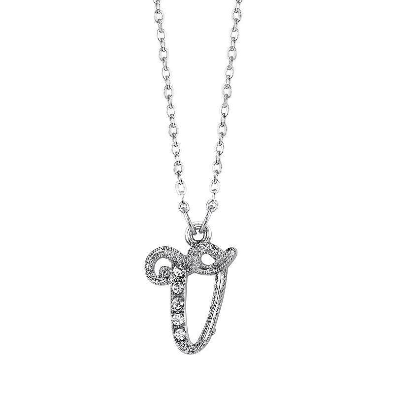 1928 Script Initial Necklace, Womens Product Image