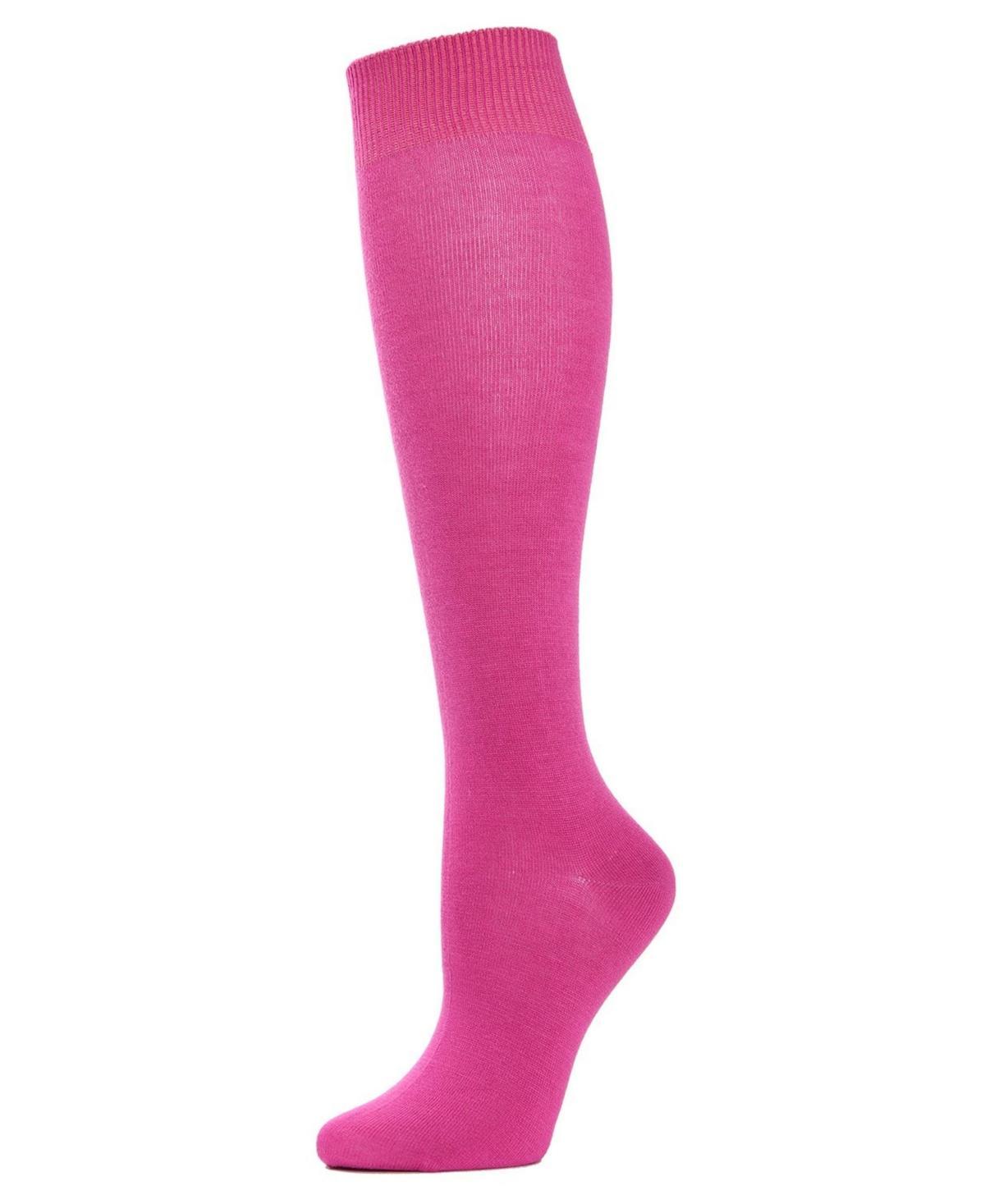 MeMoi Womens Bamboo Blend Knit Knee High Socks Product Image