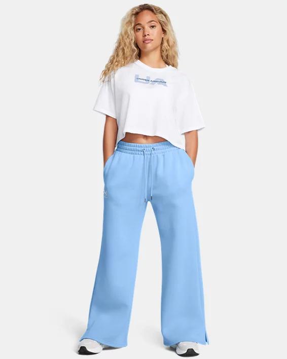 Womens UA Icon Fleece Wide Leg Pants Product Image