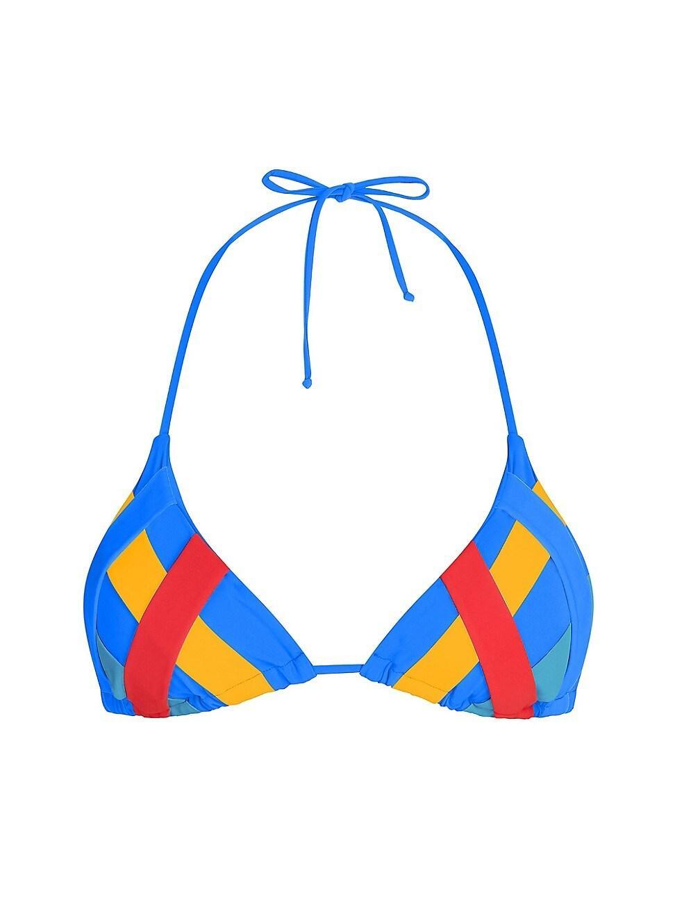 Womens Ibiza Colorblocked Bandage Bikini Top Product Image