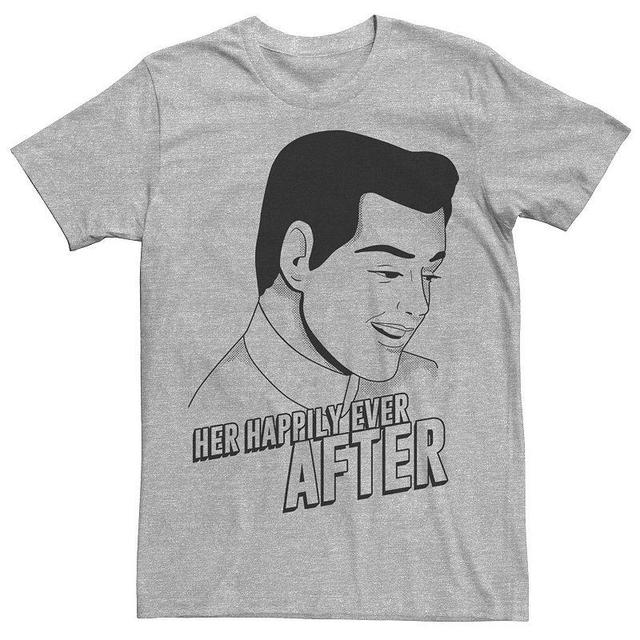 Mens Disney Cinderella Her Happily Ever After Tee Athletic Grey Product Image