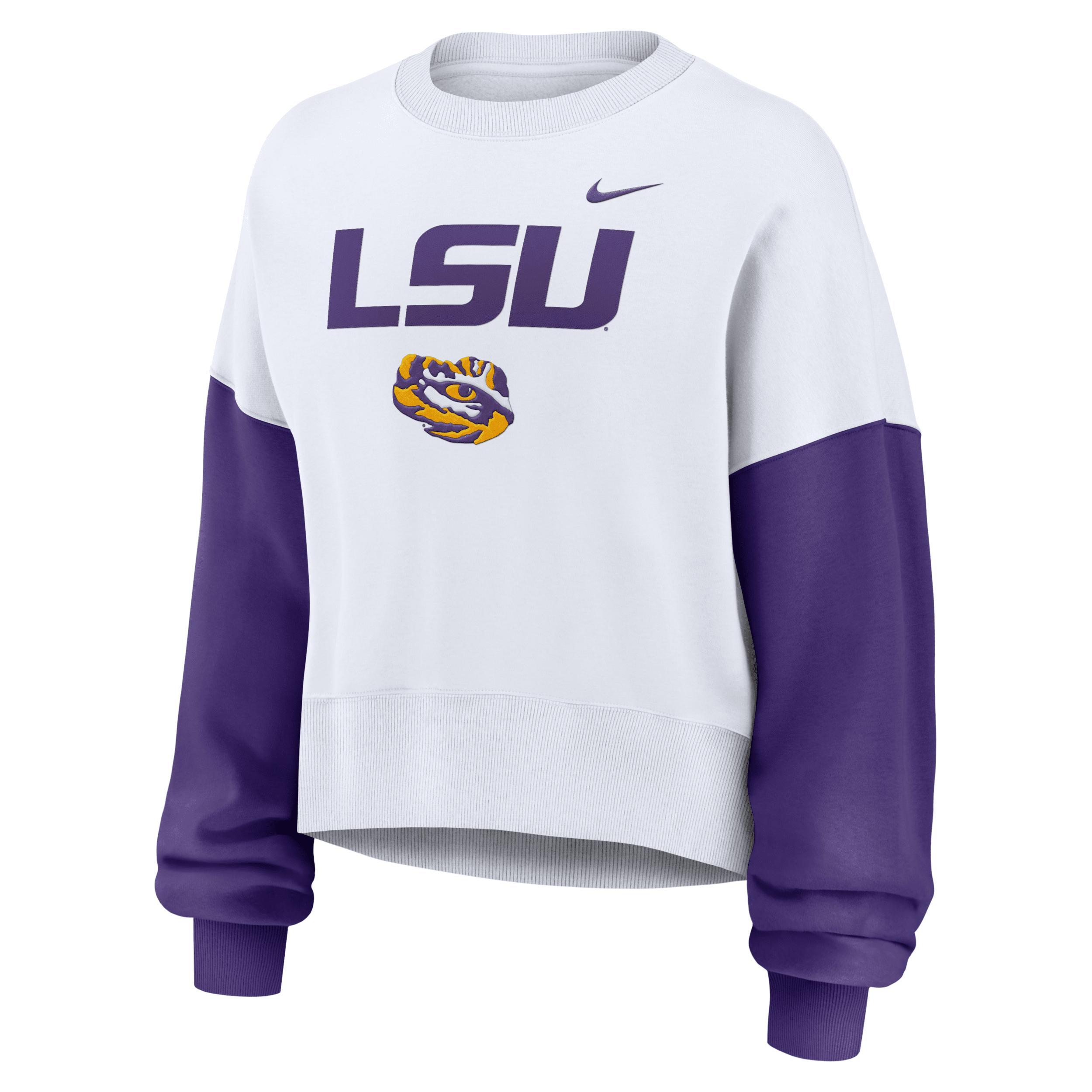 LSU Tigers Primetime Nike Womens College Pullover Crew Product Image