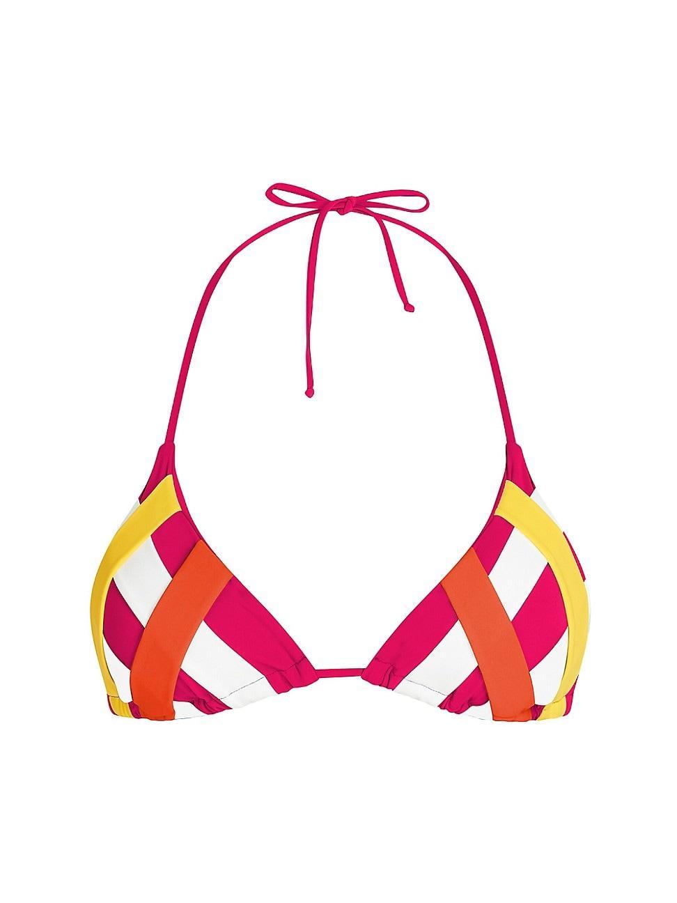 Womens Ibiza Colorblocked Bandage Bikini Top Product Image