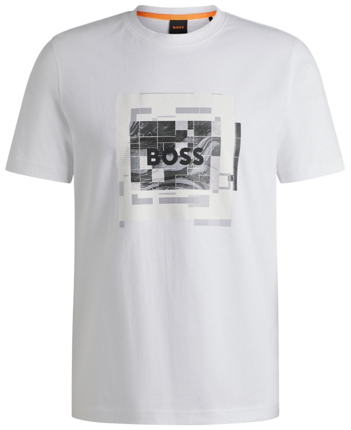 Boss by Hugo Boss Mens Logo-Artwork T-Shirt Product Image