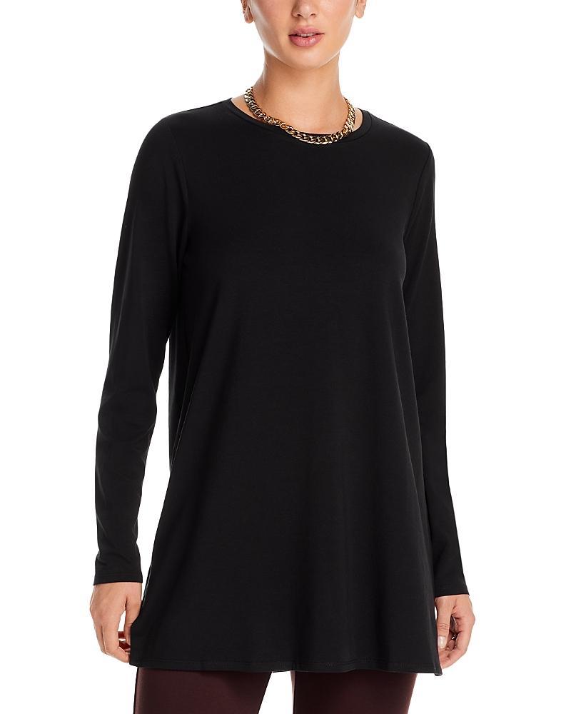 Eileen Fisher Crewneck Long Sleeve Tunic Top Product Image