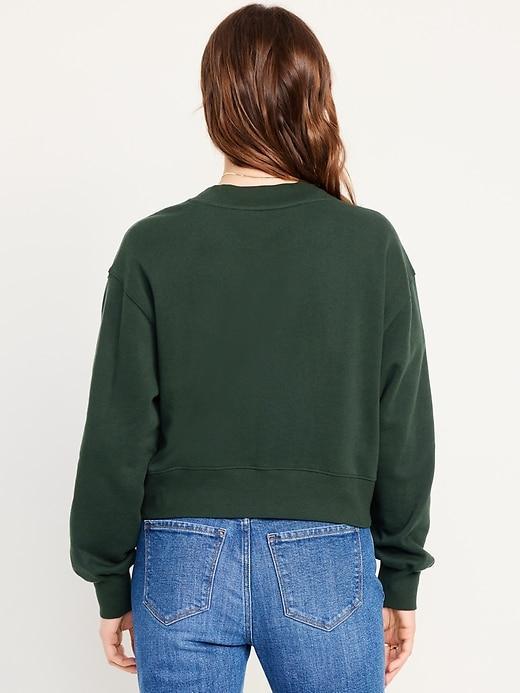 Oversized V-Neck Sweatshirt Product Image