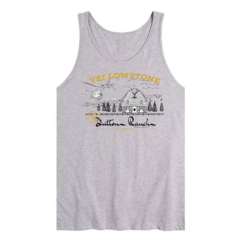 Mens Yellowstone Dutton Ranch Graphic Tank Top Product Image