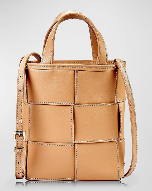 Womens Mini Chloe Woven Leather Shopper Tote Bag Product Image