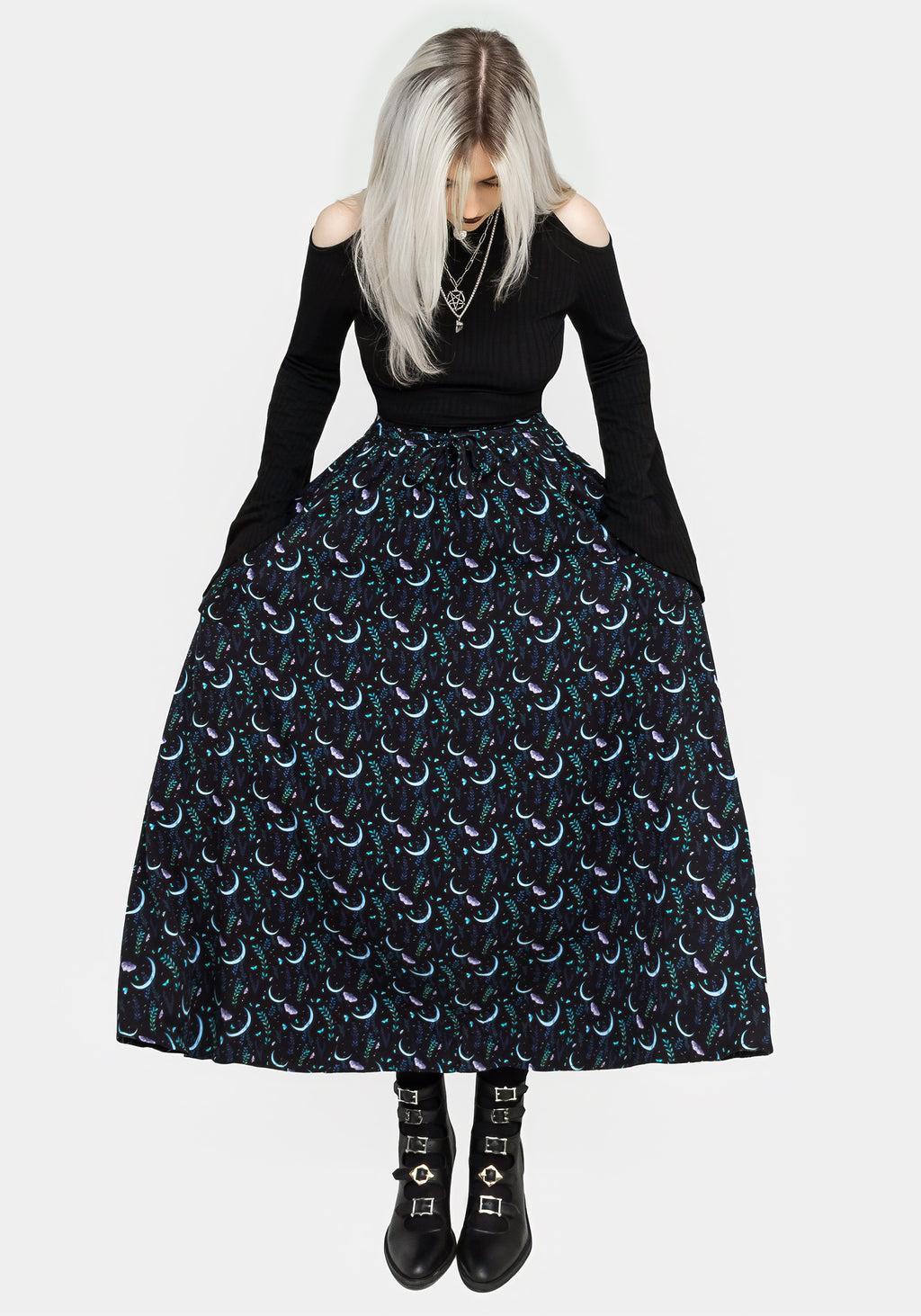 Diana Moon Moth Midaxi Skirt Product Image