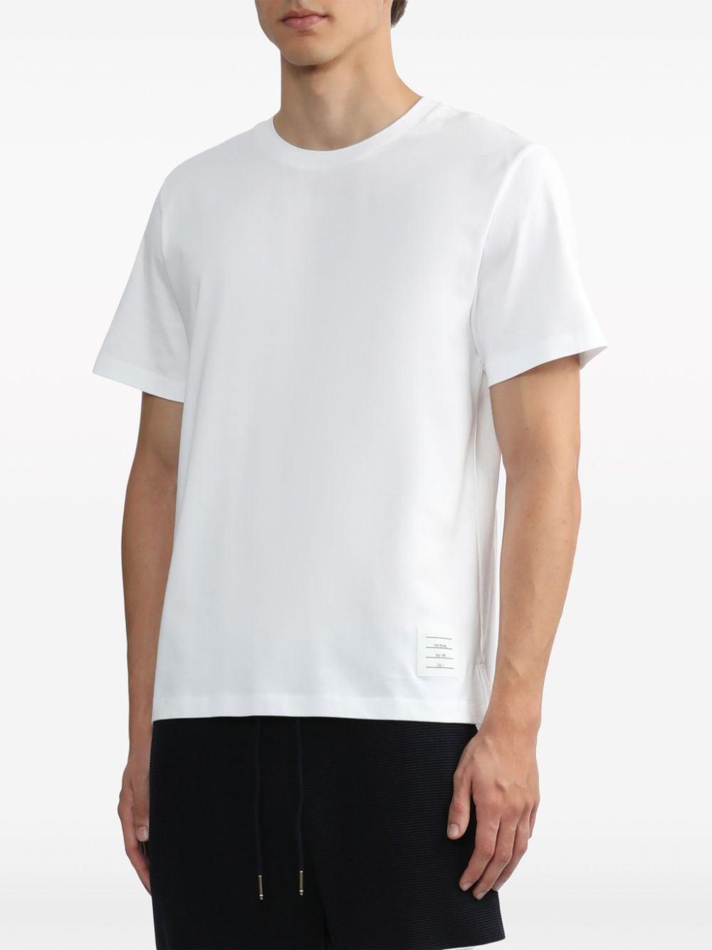 Side Slit Relaxed Short-sleeve Tee In White Product Image