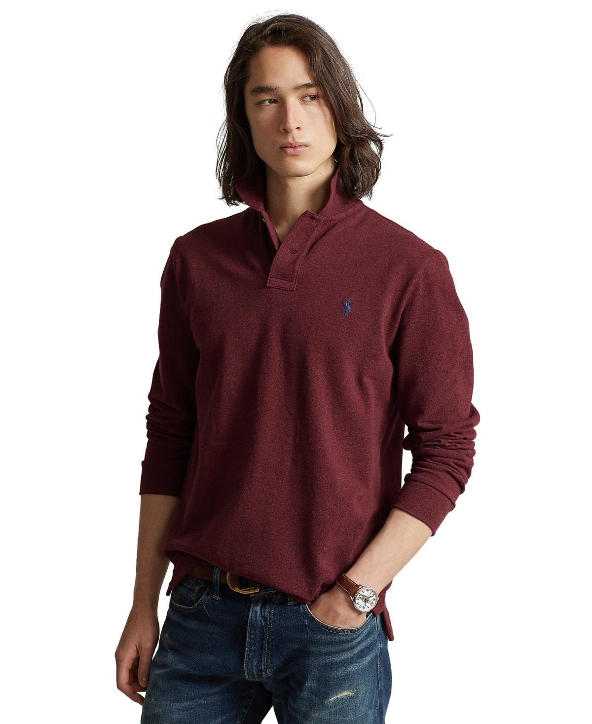 Polo Ralph Lauren Mens Classic Fit Long Sleeve Mesh Polo Product Image