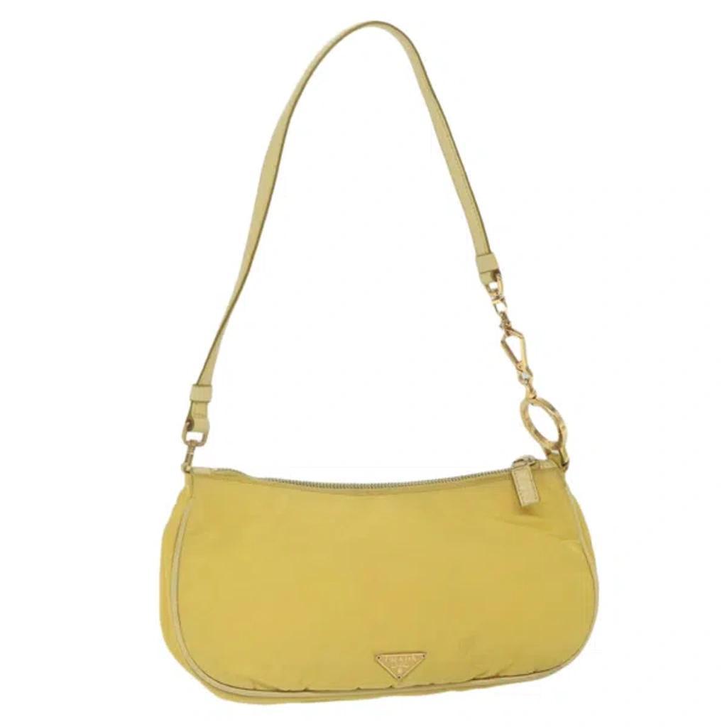 Tessuto Synthetic Shoulder Bag () In Yellow Product Image