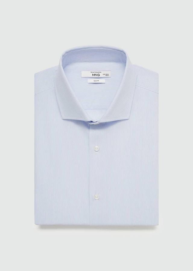 Mango Mens Twill Pinstripe Dress Shirt Product Image