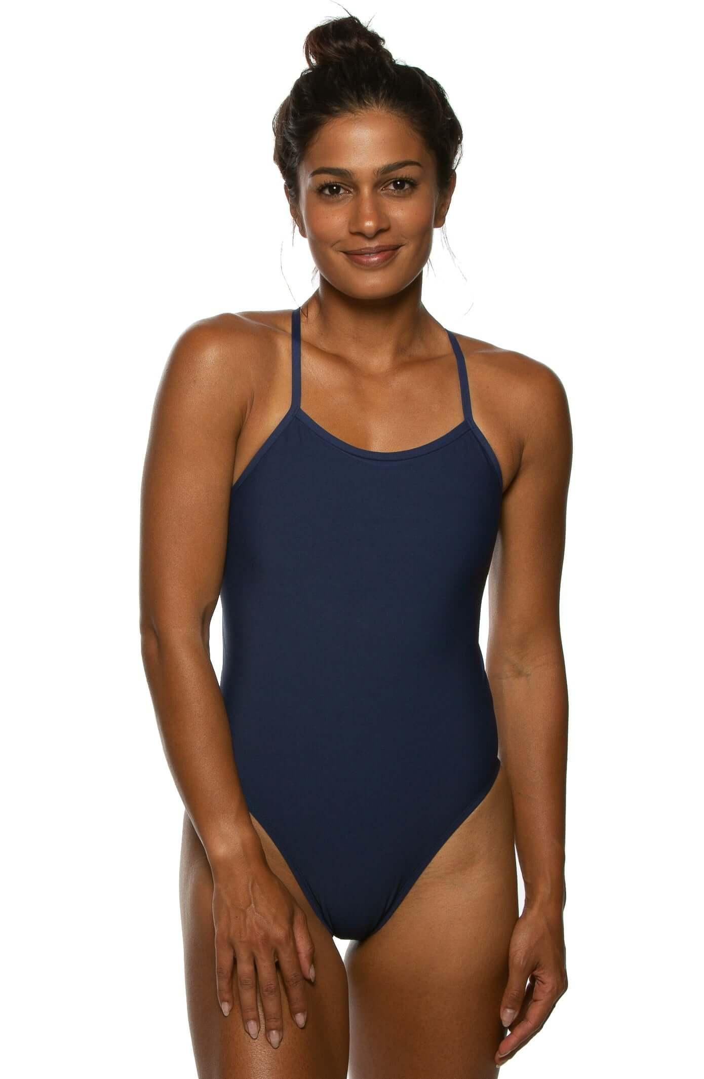 Dayno 3 Swim Onesie - Navy Female Product Image