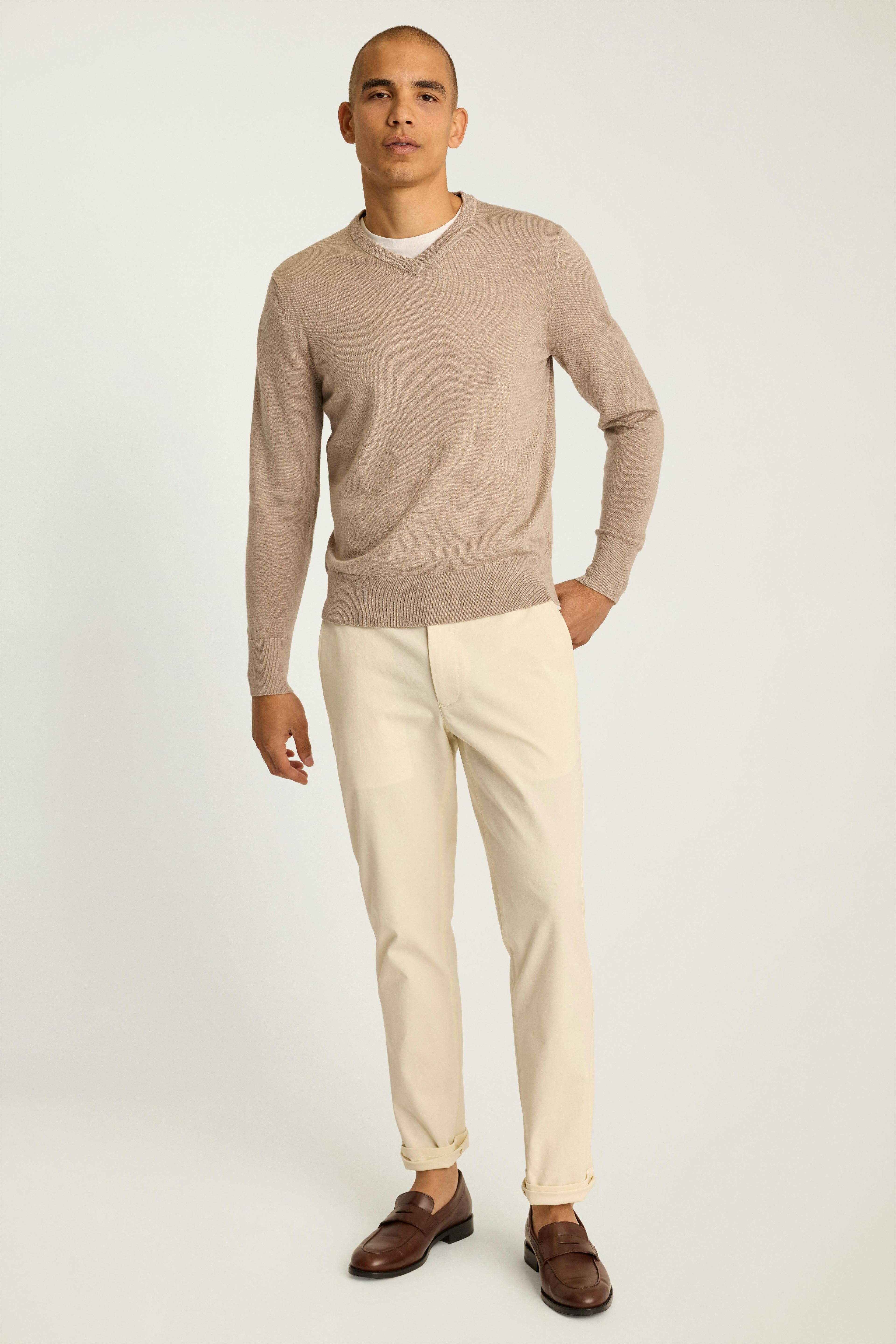 Washable Merino V-Neck Sweater Product Image