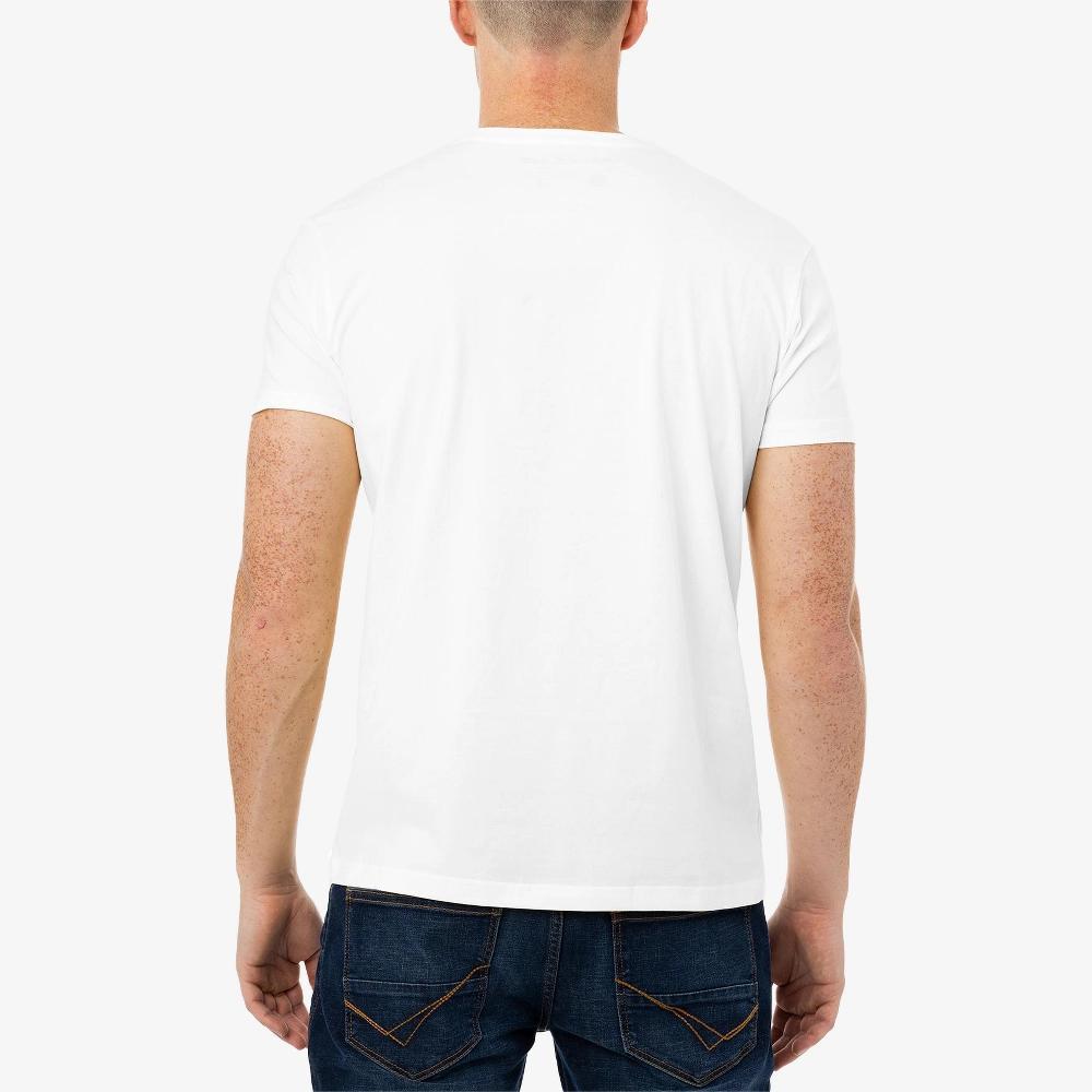 X RAY Men's Basic V-Neck Short Sleeve T-Shirt in WHITE Size Large Product Image