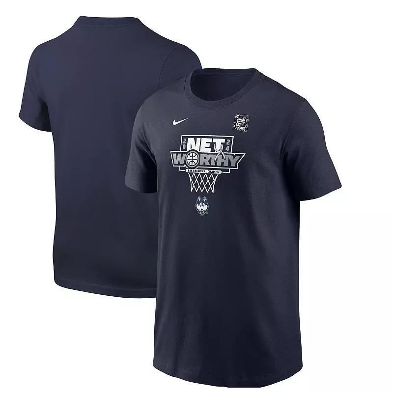 Nike Youth Navy UConn Huskies 2024 Ncaa Mens Basketball Tournament March Madness Final Four Regional Champions Locker Room T-Shirt Product Image