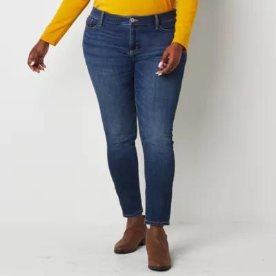 St. John's Bay Womens Plus Secretly Slender Skinny Jean Product Image