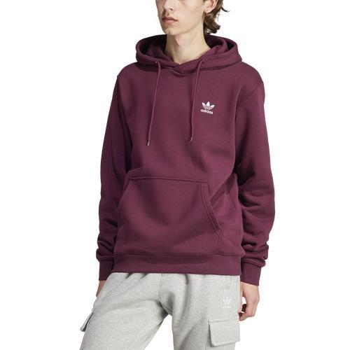 adidas Originals Mens adidas Originals Essentials Pullover Hoodie - Mens White/Maroon Product Image