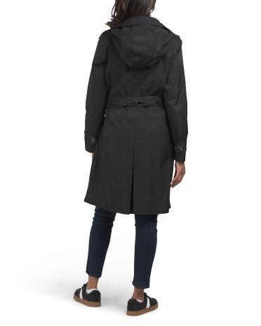 Cotton Blend Trench Coat for Women Product Image