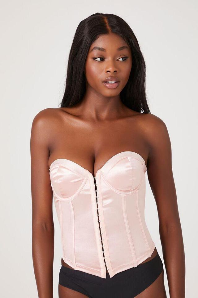 Satin Lingerie Corset | Forever 21 Product Image