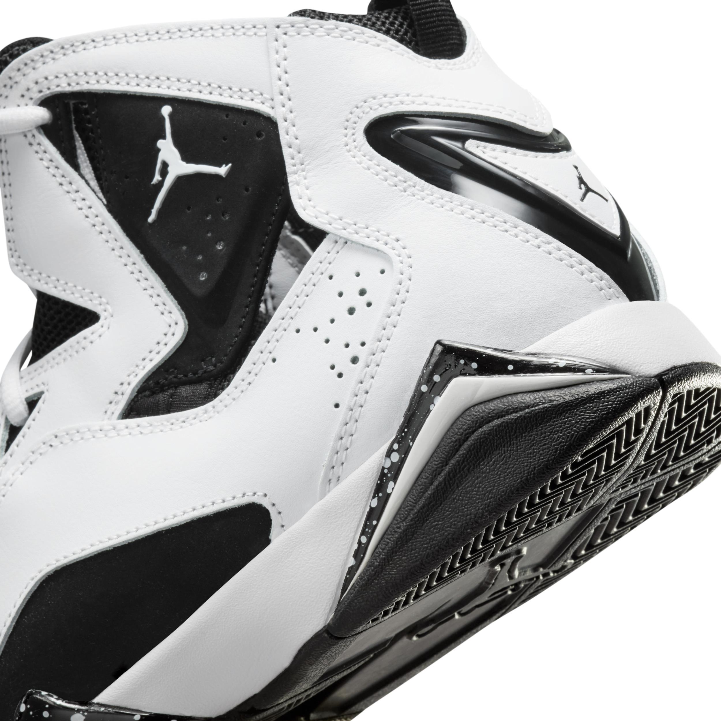 Jordan Mens Jordan True Flight - Mens Basketball Shoes White/Black Product Image