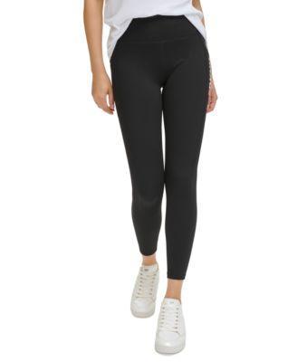 Dkny Sport Womens Rainbow Pride Logo Balance Compression 7/8 Leggings Product Image