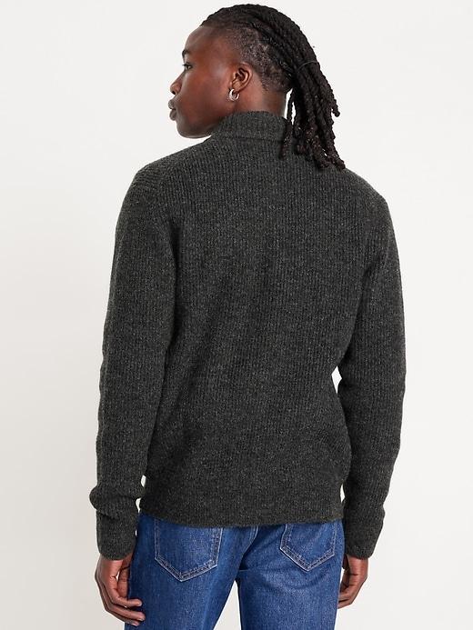 Shaker Stitch Zip Sweater Product Image