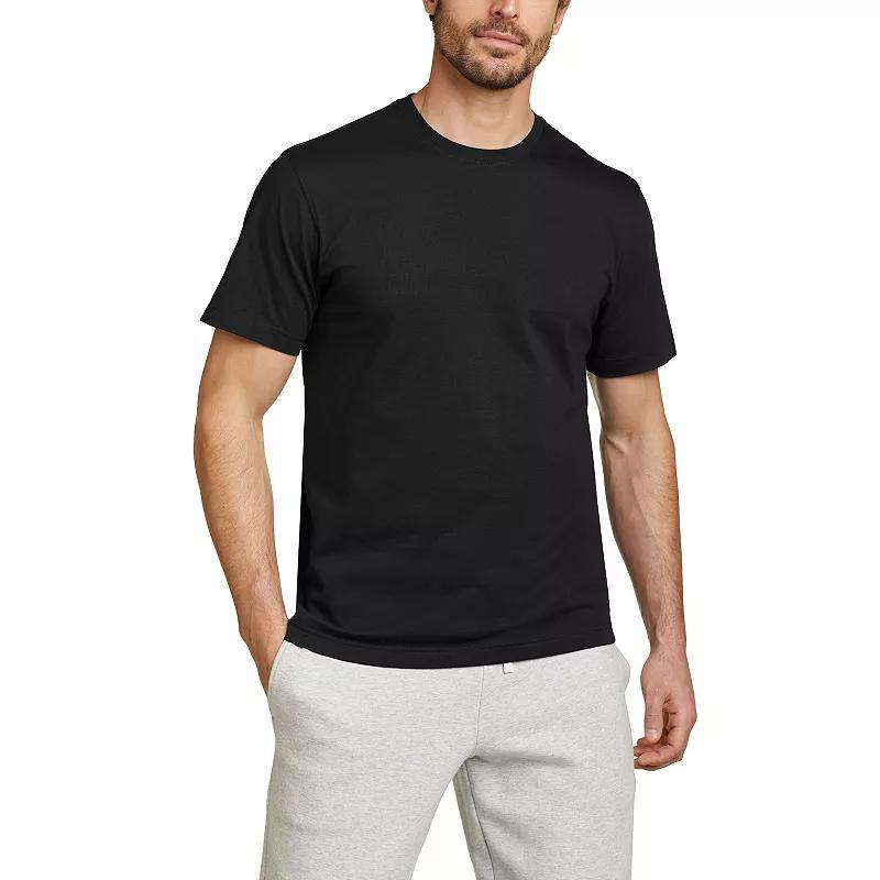 Mens Big & Tall Eddie Bauer Cotton Classic Tee Blue Product Image