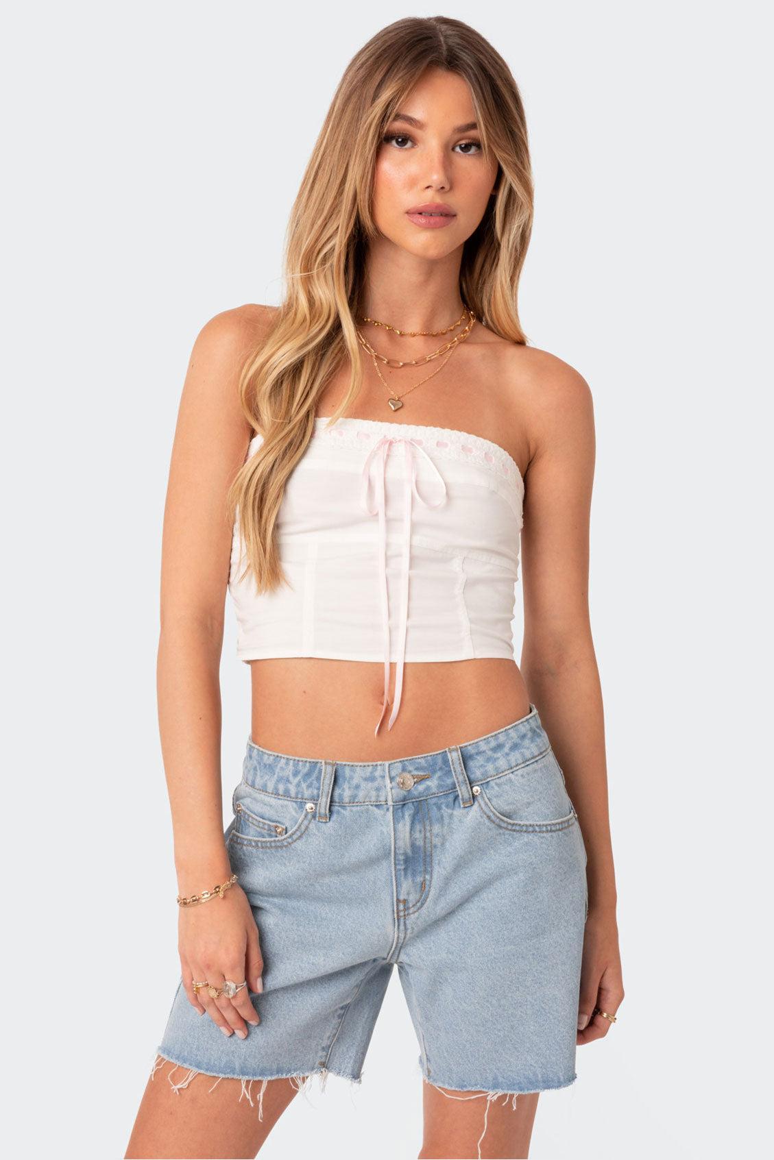 Poplin Bustier Top product image