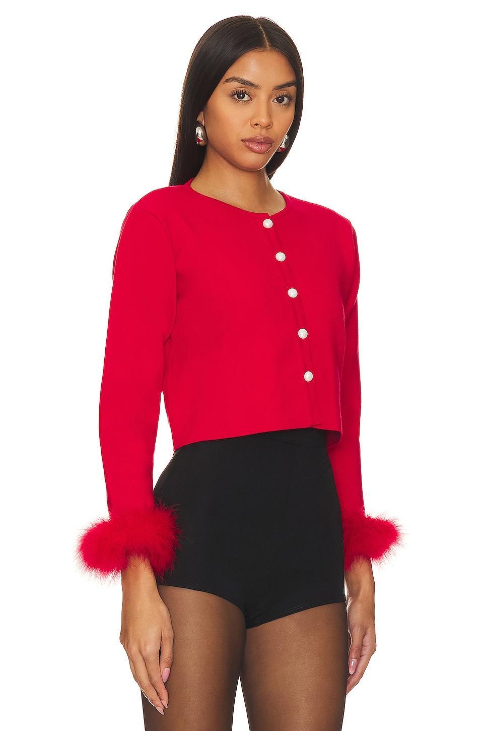 Cardigan With Detachable Feathers Sleeper Product Image