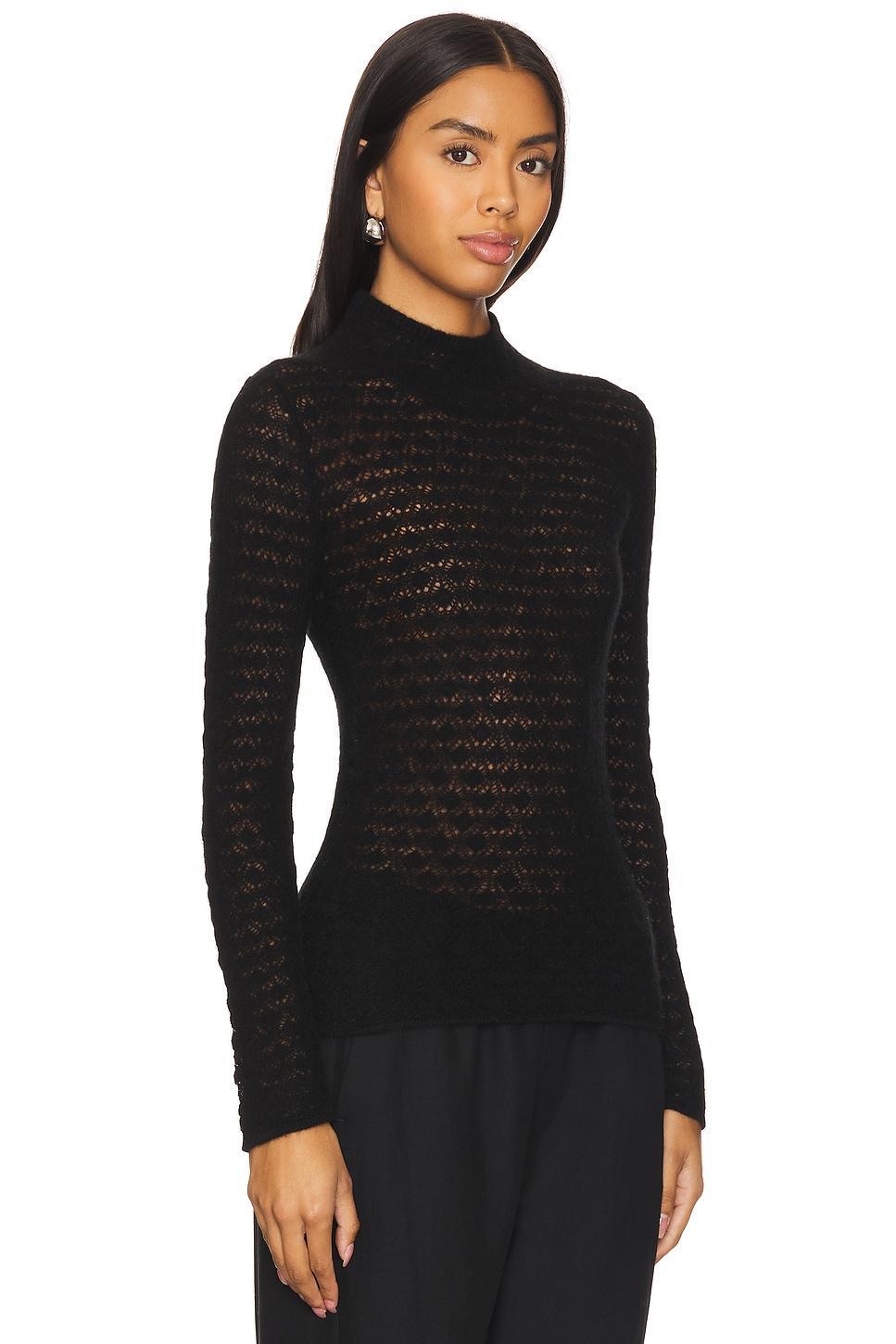 Lightweight Cashmere Pointelle Turtleneck NAADAM Product Image