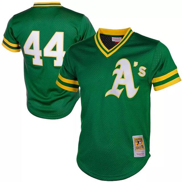 Mens Mitchell & Ness Reggie Jackson Oakland Athletics Cooperstown Mesh Batting Practice Jersey Product Image