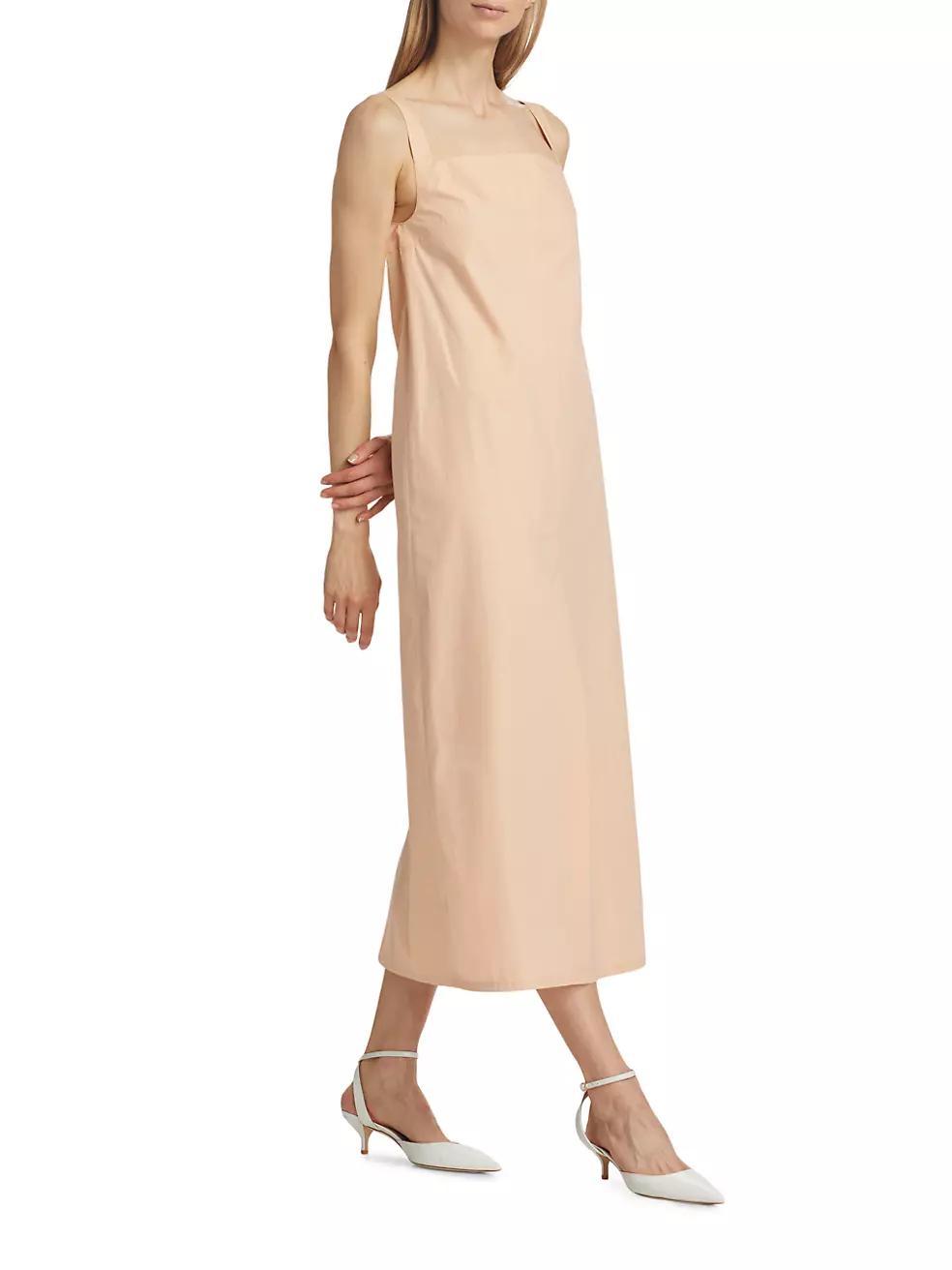 Makeen Cotton Poplin Sleeveless Midi-Dress Product Image