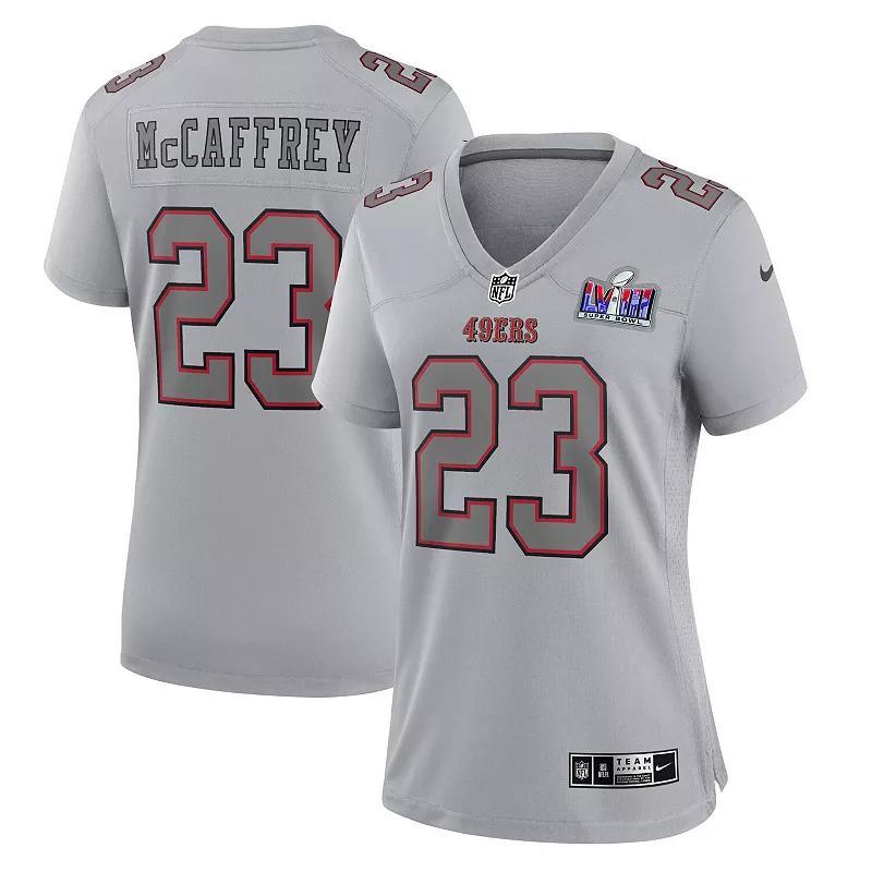 Christian McCaffrey San Francisco 49ers Super Bowl LVIII Women's Nike NFL Atmosphere Game Jersey Product Image